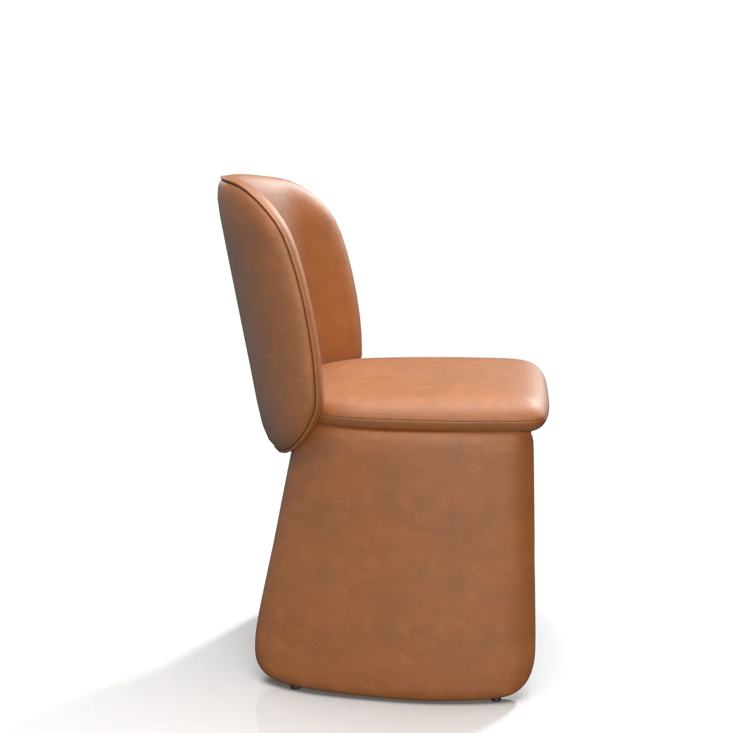 Evie Leather Dining Chair PBR 3D Model_03